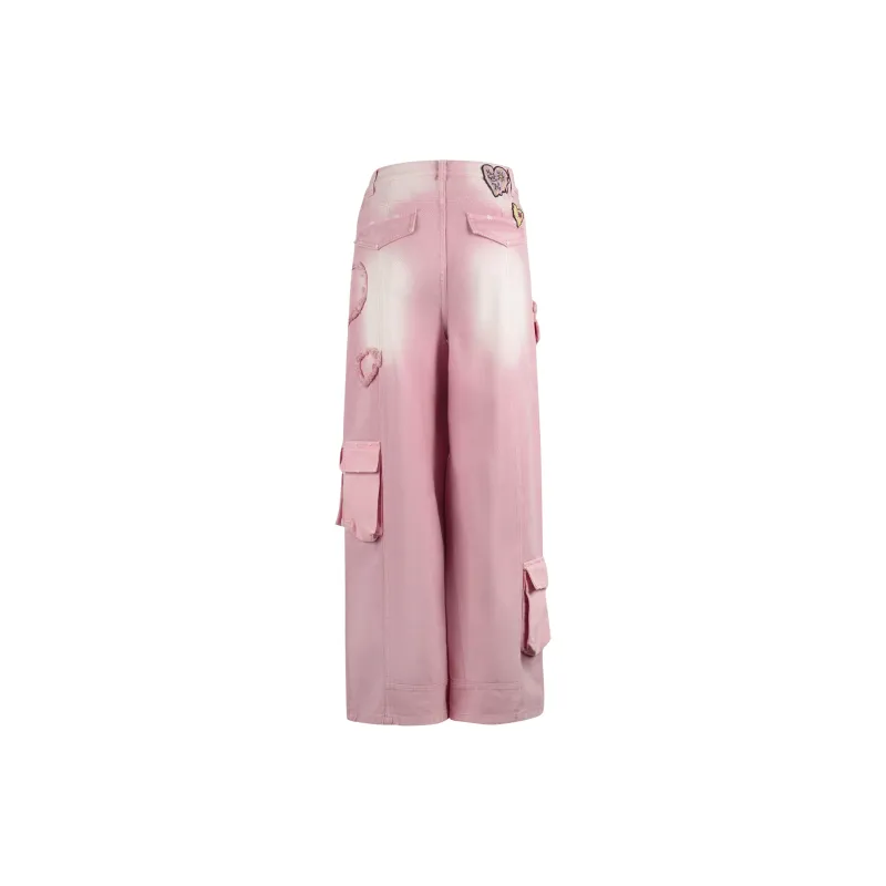 Valeria Obbaco Jeans Unisex Pink-1