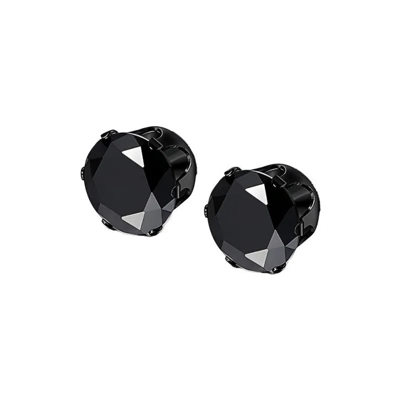 QIANFANGDAHUANGYE Zircon Clip On Earrings Men's-0