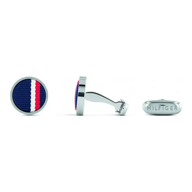 Tommy Hilfiger Stainless Steel Cufflinks Men's Blue-0
