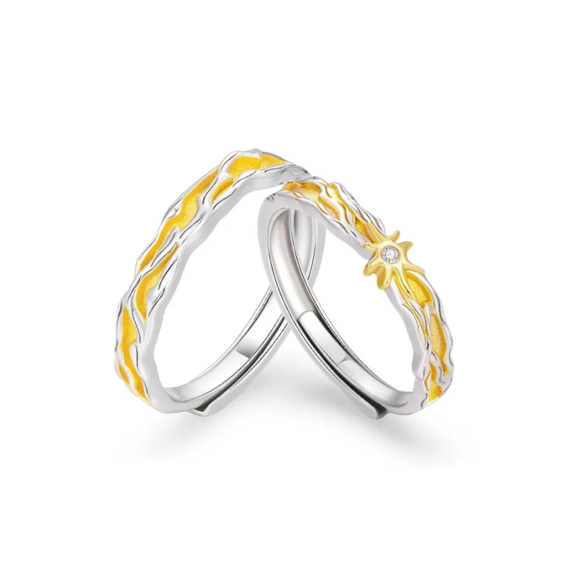 ZSY S925 Ring Couple Rings Unisex-0