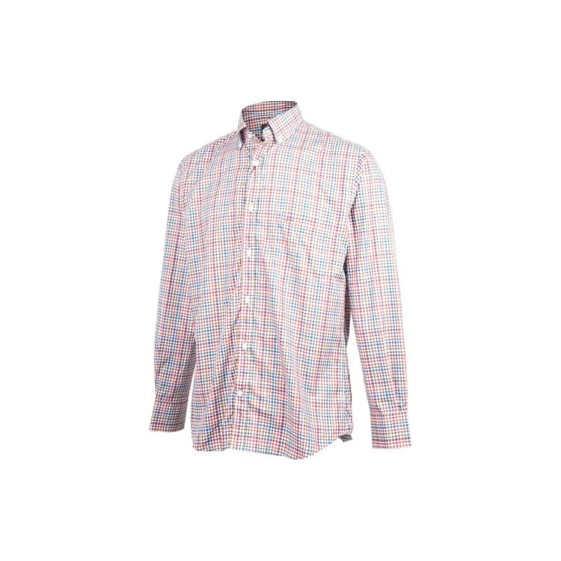 Paul & Shark Yachting Shirt Men's Red Plaid Color-1