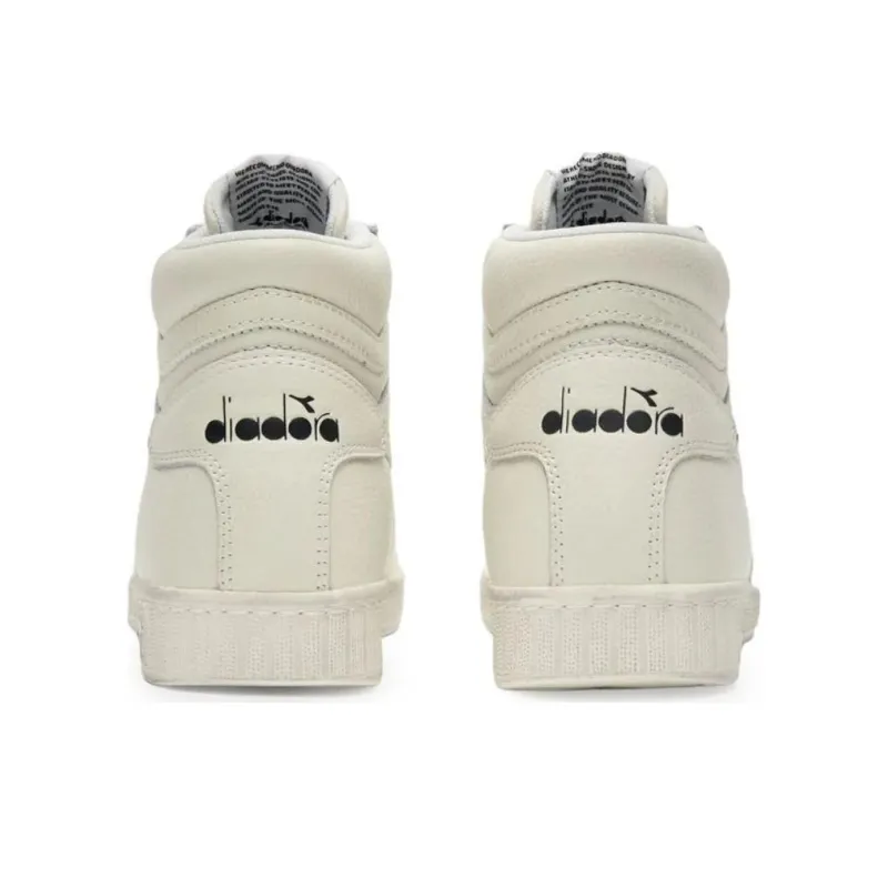 Diadora High-Top Skateboard Shoes Unisex White-2