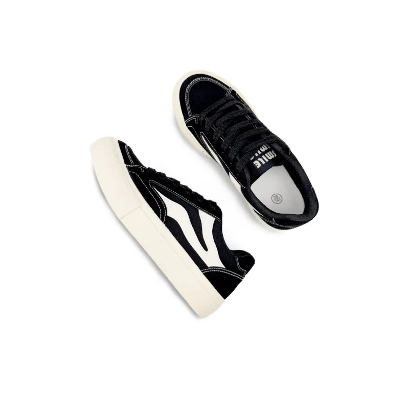 Mengsai Anti Slip Wear Resistant Low Top Canvas Shoes Men's Black-5