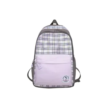 BUBM Nylon Backpack Unisex Pink/Orange/White