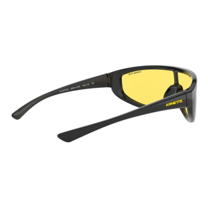 Arnette Plastic Irregular Shape Sunglasses Men's Black-3