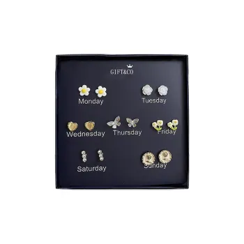 GIFT&CO S925 Silver Stud Earrings Women's