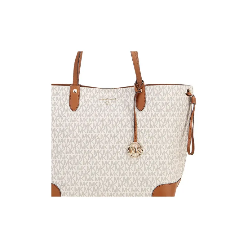 MICHAEL KORS Edith Tote Bag Shopping Bag Shoulder Bag Handbag Large Size Women's Vanilla White-3