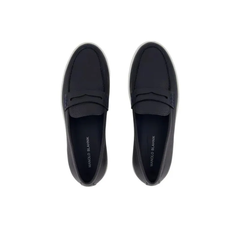 MANOLO BLAHNIK Ellis Casual Shoes Men's Dark Blue-4