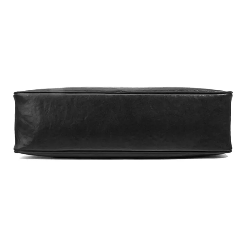 ROBERTA DI CAMERINO Vegetable Tanned Genuine Leather Shoulder Bag Women's Black/Dark Red-3
