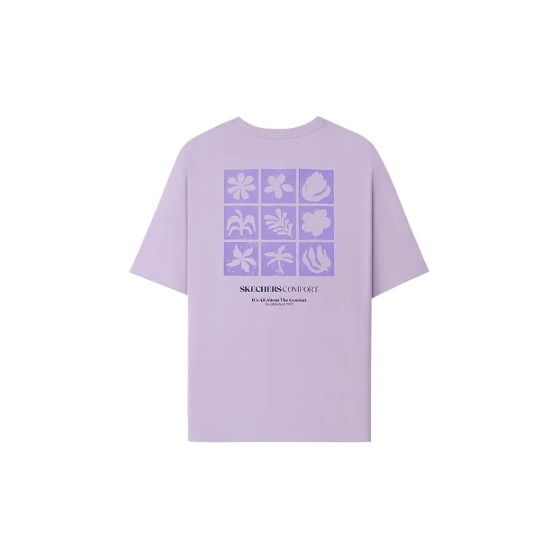 Skechers Sportlife SS25 T Shirt Unisex Lavender/00KC-1