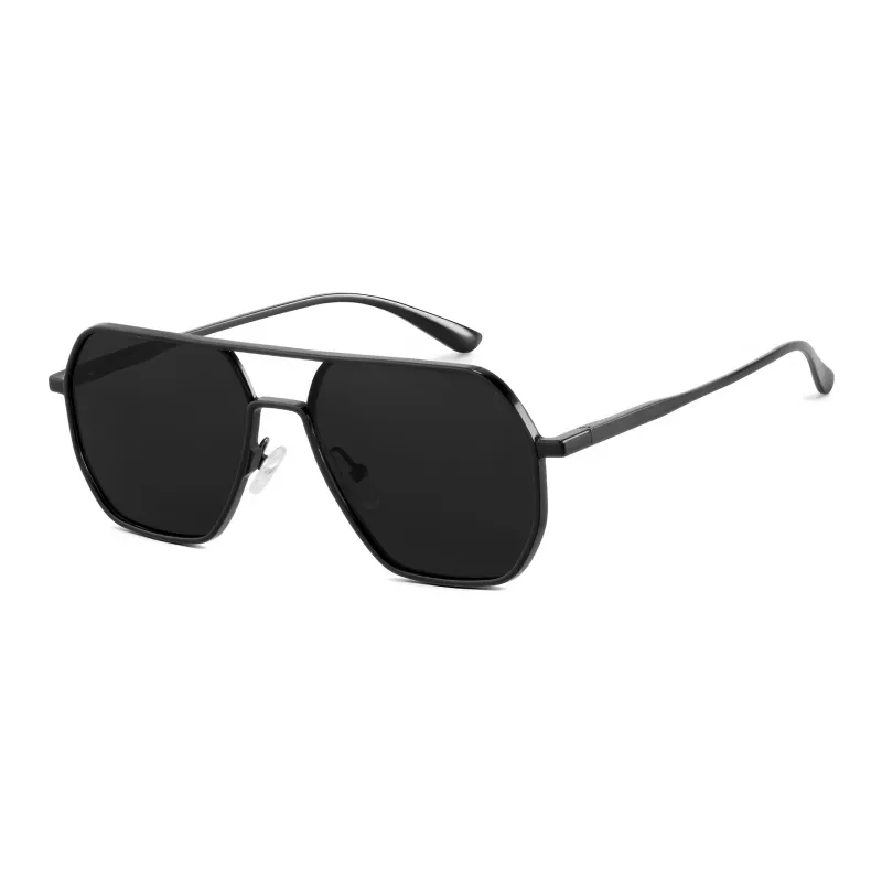 ENFANTIN Aluminum Magnesium Alloy Irregular Shape Sunglasses Unisex-0