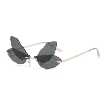 NOME Metal Plastic Irregular Shape Sunglasses Unisex