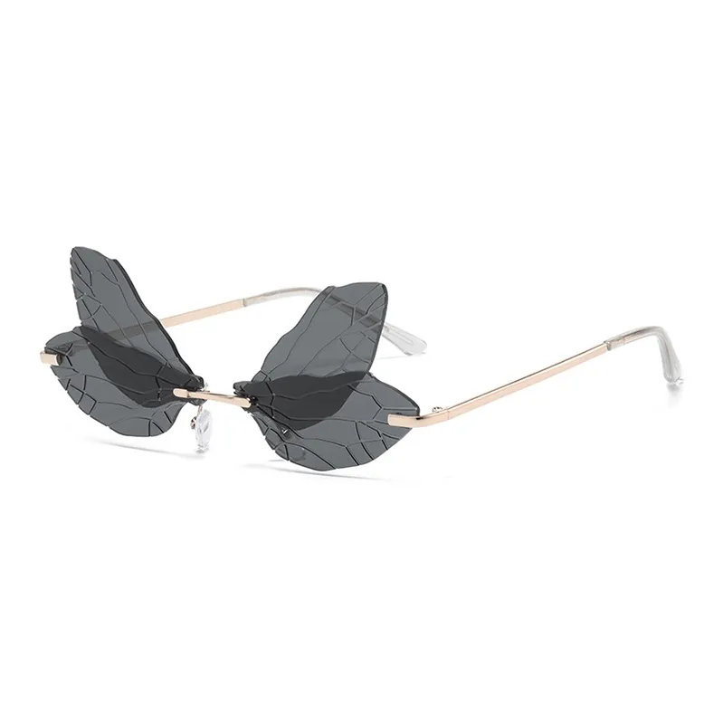 NOME Metal Plastic Irregular Shape Sunglasses Unisex-0