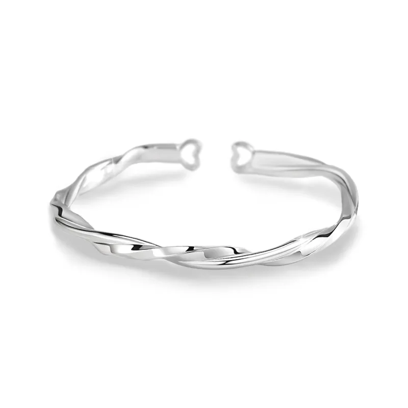 Central Fashion 999 Fine Silver Bangles Women's-0