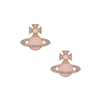 Vivienne Westwood Quartz Starry Cloud Saturn Stud Earrings Women's Rose Gold/Pink