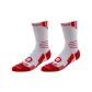 White Red Professional Basketball Socks
