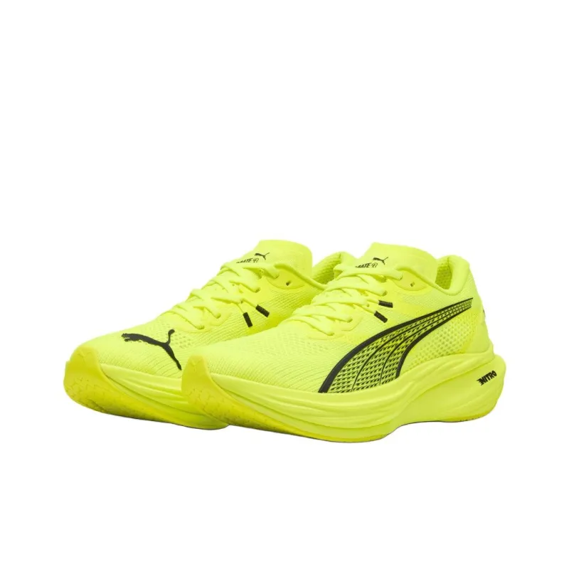 PUMA Deviate NITRO 3 Slip Resistant Breathable Low Top Running Shoes Men's Yellow-2