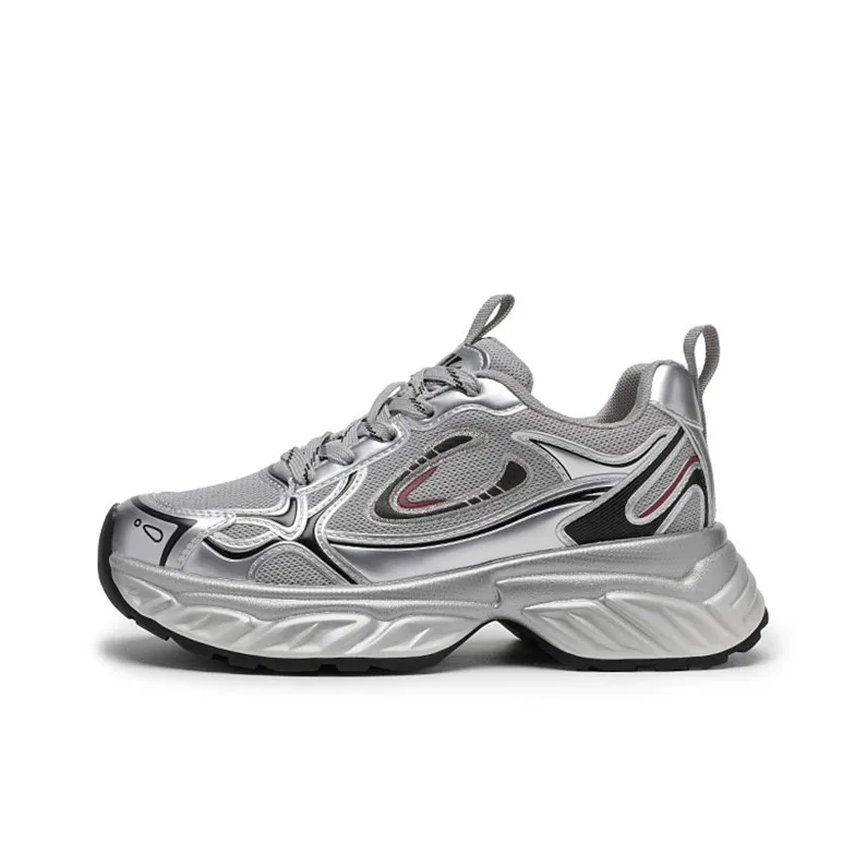 WOOS BOBO Cushioning Lightweight Height Increasing Low Top Chunky Sneakers Women's-0