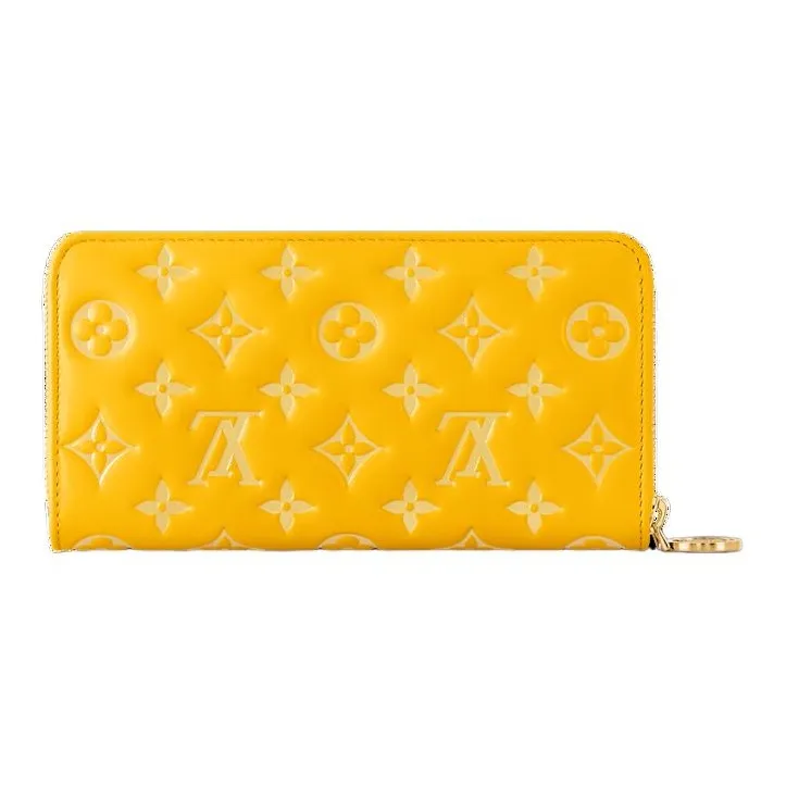 LOUIS VUITTON Zippy Sheepskin Wallet Women's Ginkgo Yellow-2