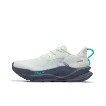 361° Fiery Red 5 Running Shoes Women's Low Top Feather White/Smoke Gray