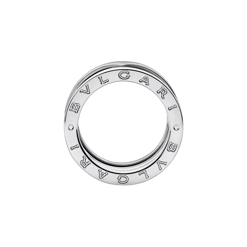 BVLGARI 18K White Gold Rings Unisex Silver-1