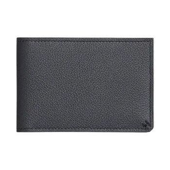 HERMES H Sellier Evercolor Calfskin Card Holder Regular Men's 89 Noir Black