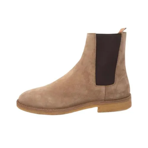 SAINT LAURENT Nino Ankle-Length Chelsea Boots Men's Camel