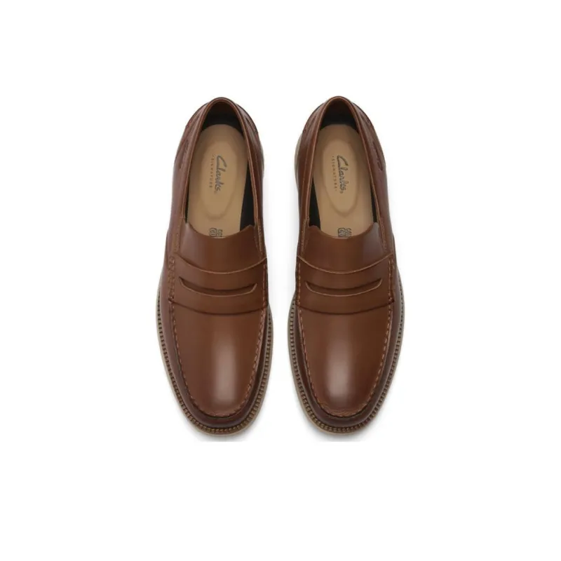 Clarks Light And Agile Collection Loafers 2.5cm Men's Tan-2