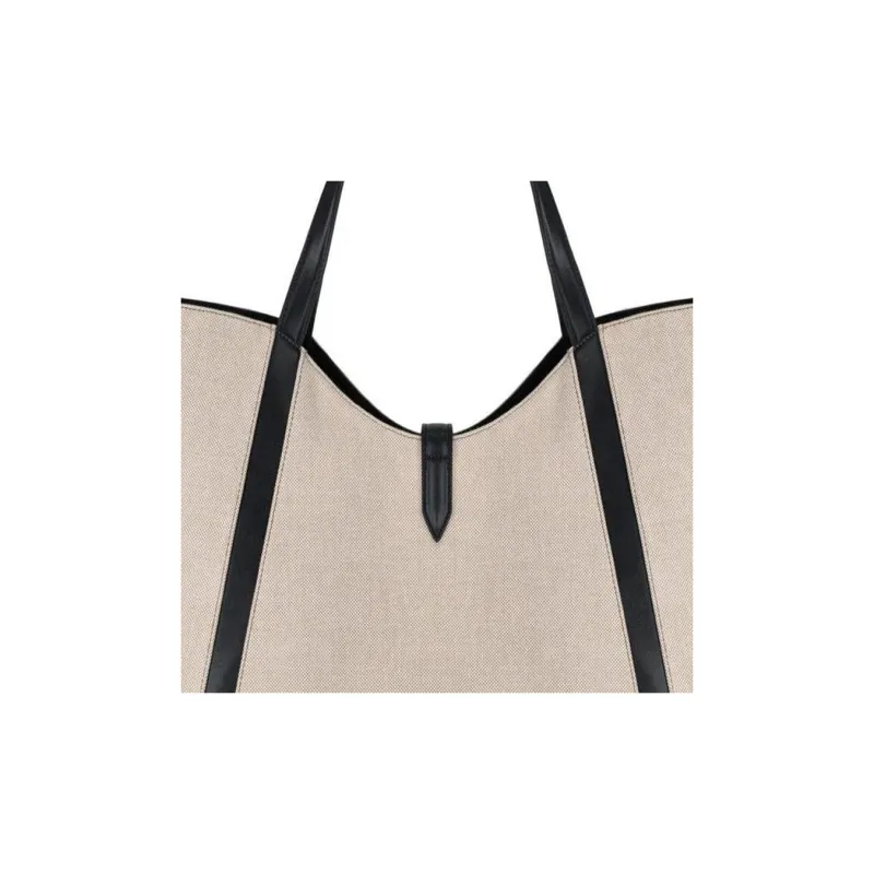 Furla Fabric Tote Bag Shopping Bag Handbag Regular Women's Light Brown-4