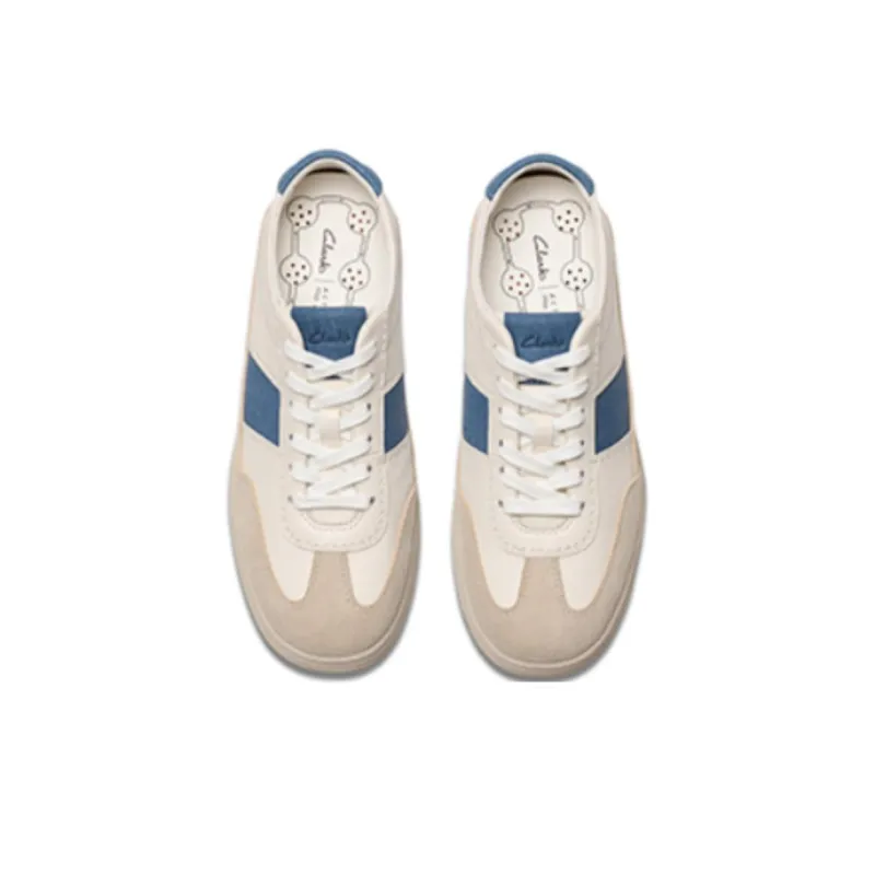 Clarks Craftravel Izy Low Top Skateboard Shoes Women's White Blue-2