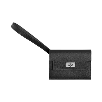 HERMES Kelly Pocket Madame Calfskin Clutches Wallets Women's 89 Noir Black