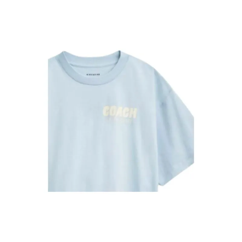COACH T Shirt Women's Light Blue-3