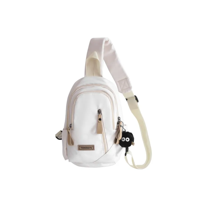 Travel Nylon Shoulder Bag, Crossbody Bag, Sling Bag Regular Unisex Black/White/Coffee/Khaki/Red-1