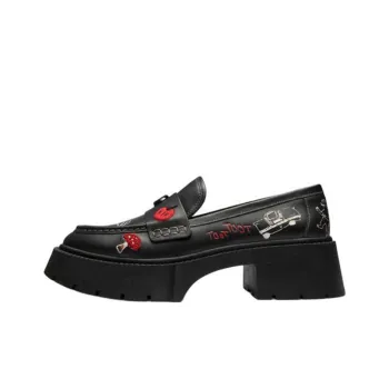 COACH Leah Chunky Heel High Heels 5.5cm Women's Black