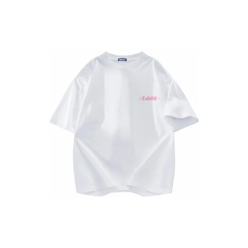 Lafetto T-Shirt Unisex Light And Shadow White Rose Red-1
