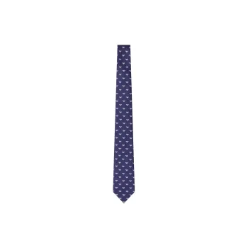 EMPORIO ARMANI Logo Jacquard Pointed Tip Tie