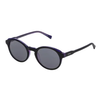 Sting Acetate Round Sunglasses Women's Black