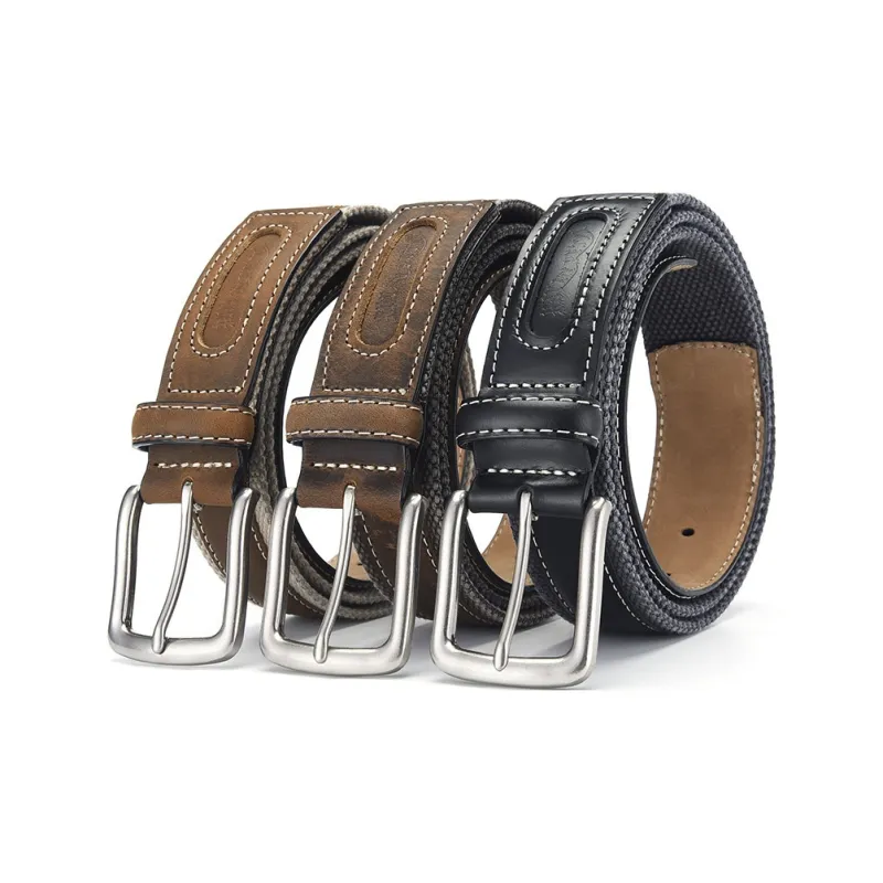 JONNY MOORE Cowhide/alloy Leather Belts Unisex 3.5cm-9
