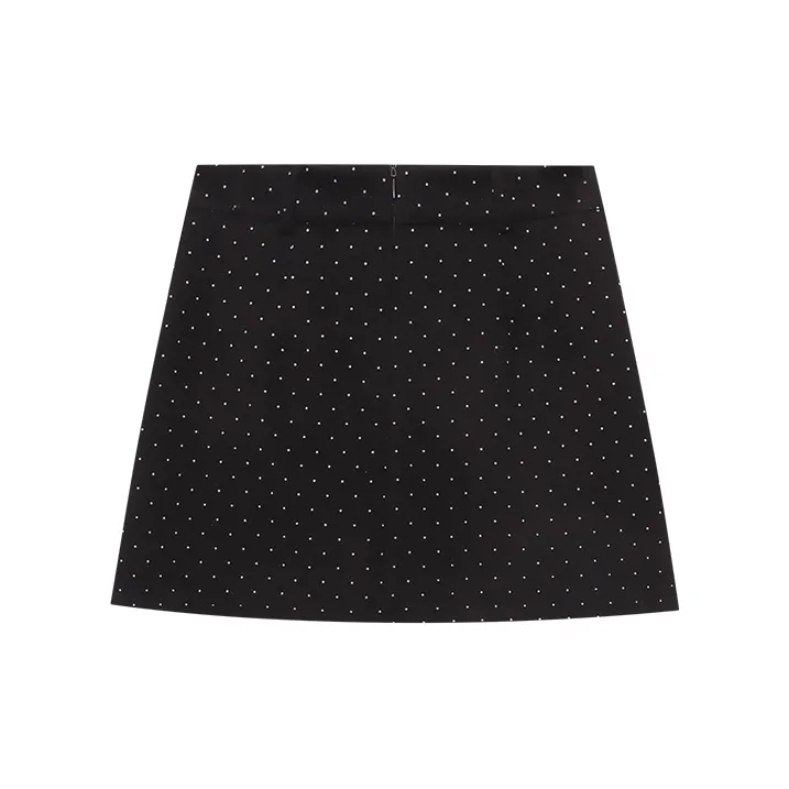 CHARM PICK Casual Short Skirts Women's Black-1