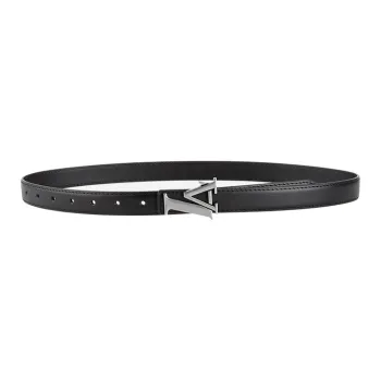 Lanza Cow Split Leather Belts Women's Width 2.3CM