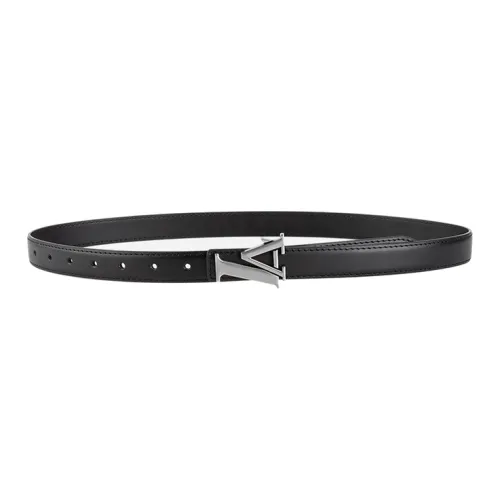 Lanza Cow Split Leather Belts Women's Width 2.3CM