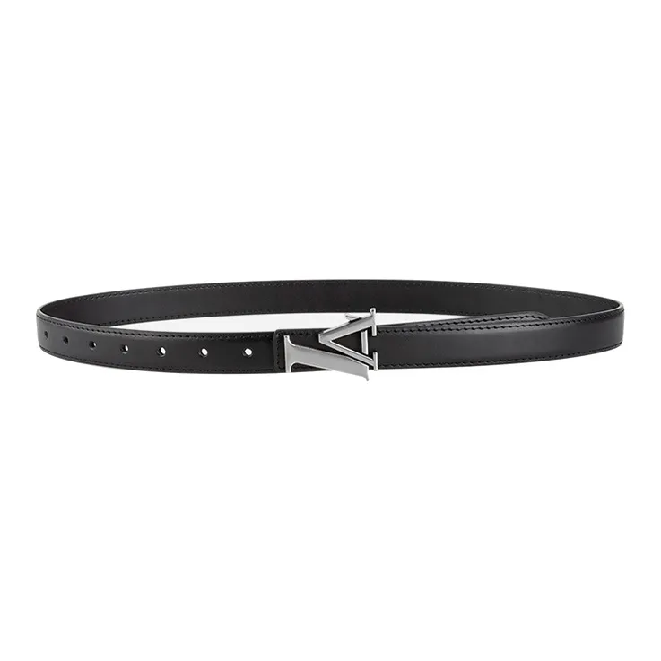 Lanza Cow Split Leather Belts Women's Width 2.3CM-0