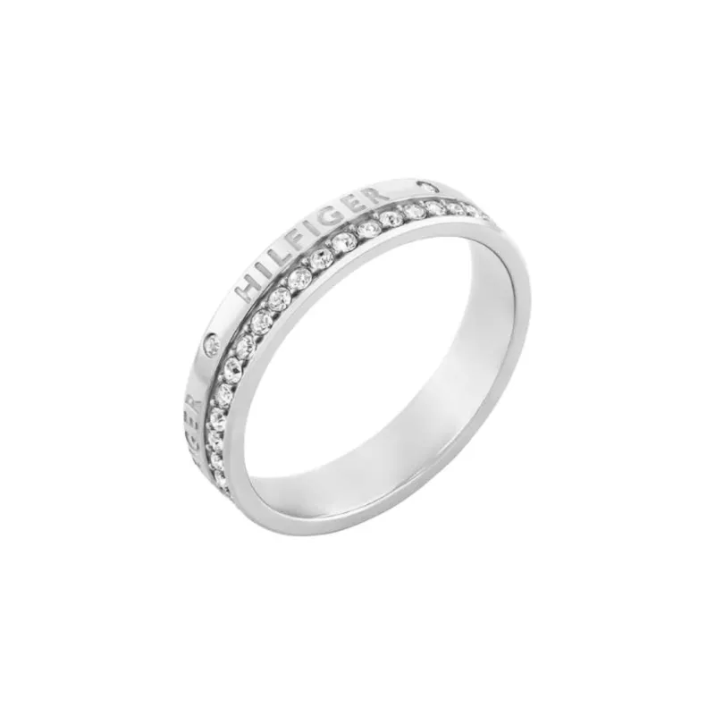 Tommy Hilfiger Stainless Steel Rings Women's Silver-0