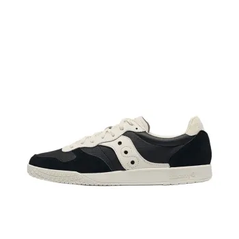 Saucony Bullet Slip Resistant Low Top Skateboard Shoes Unisex Black Beige