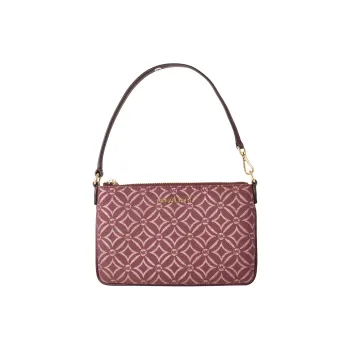 MICHAEL KORS Fabric Handbag Women's Brown Red