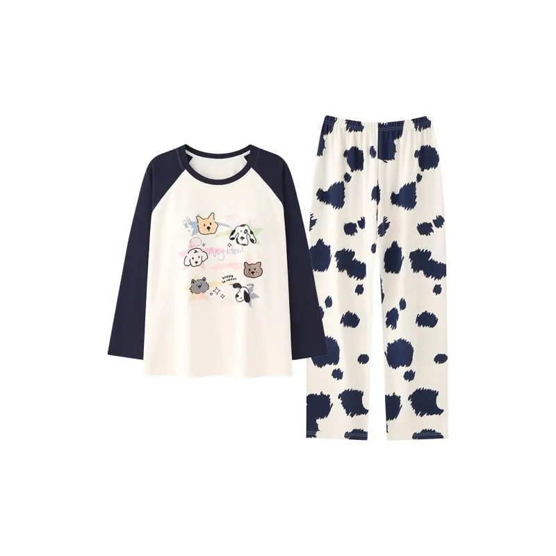 Herbal Primer Pajama Set Women's Combo Set-15