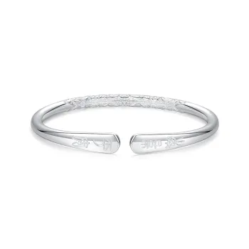SINO GEM 999 Fine Silver Sterling Silver Bracelets Women's