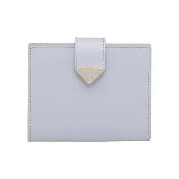 PRADA Saffiano Leather Wallet Women's Blue