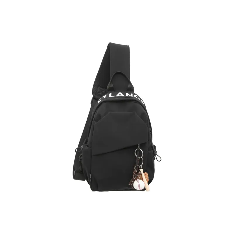 Debecca Nylon Sling Bag Regular Unisex Black-4