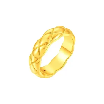 FANSHINER Alloy Surface Gold Plated Rings Unisex